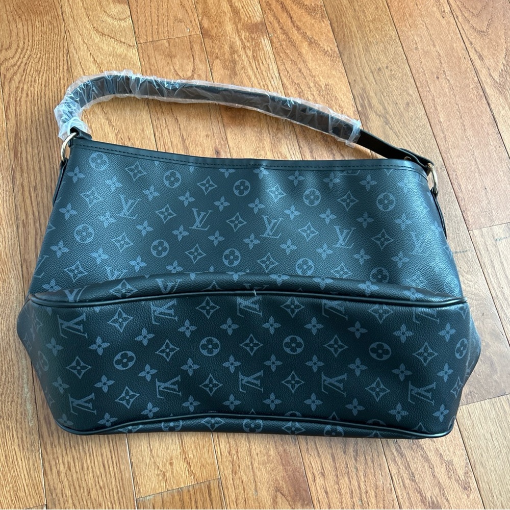 Black and grey Monogram Shoulder Bag